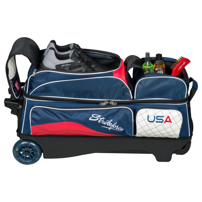 KR Strikeforce Royal Flush 3 Ball Triple Roller USA Bowling Bag