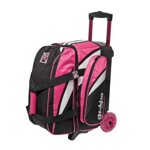 KR Cruiser 2 Ball Double Roller Pink Bowling Bag